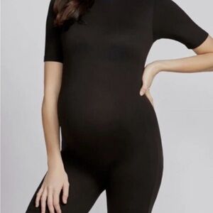 Chic Black Maternity Bodysuit